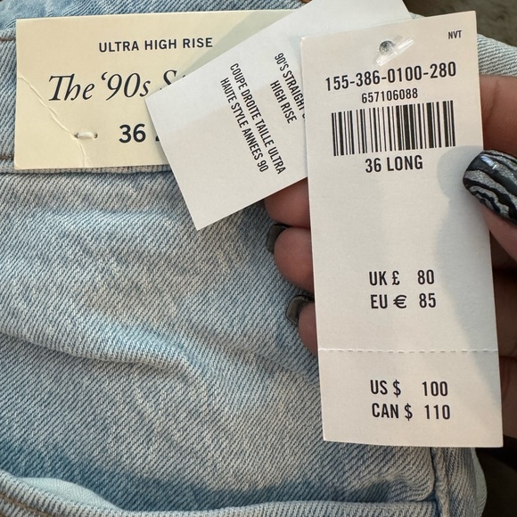 Abercrombie & Fitch Ultra High-rise slit knee NWT size 22 - Picture 8 of 10